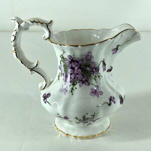 Hammersley Victorian Violets From England's Countryside Bone China Pitcher